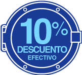 10% descuento en efectivo